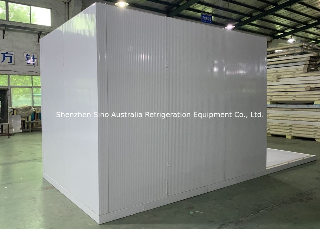 SS304 Prefabricated Curve Corner Cold Storage Chiller Room 1.0mm Steel