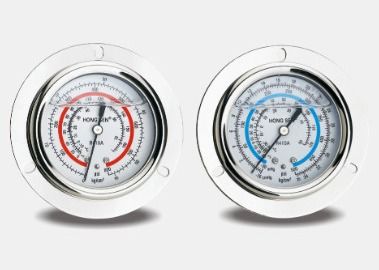 R4O4a 2.5inch Oil Filled Vacuum Pressure Gauge Class 1.6 High And Low Pressure