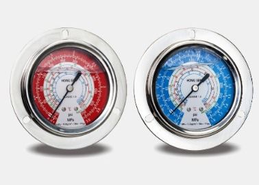 R4O4a 2.5inch Oil Filled Vacuum Pressure Gauge Class 1.6 High And Low Pressure