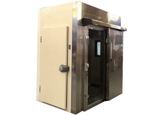 0.8mm 1.0mm Steel Walk In Cold Rooms 42KG/M3 Blast Freezer Room