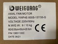 500mm Axial Fan Motors YWF4E-500S-137/35-G 220V 50Hz 380W