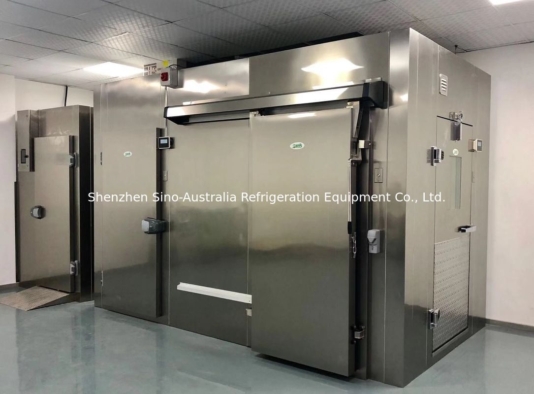 Combined 304 Stainless Steel Low And Temperature Customized Deep Freezer Cold Room For Seafood And Meat Frozen