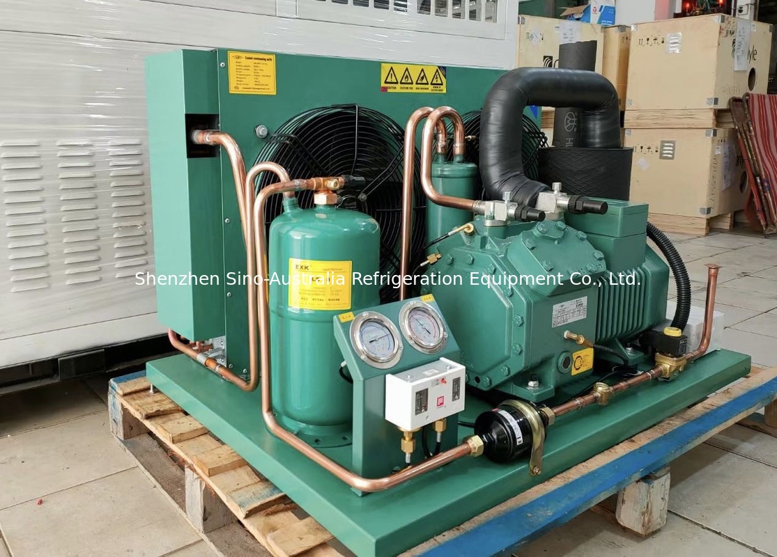  Air Cooled Condensing Unit With Semi Hermetic Reciprocating Compressors